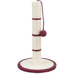 Cat Scratching Post 19 in Tall Kitty Scratcher Ball Swat Sisal Natural Jute Rope