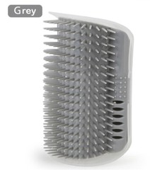Cat Massage Comb Self Groomer Wall Brush Corner Face Scratcher Catnip Holder.