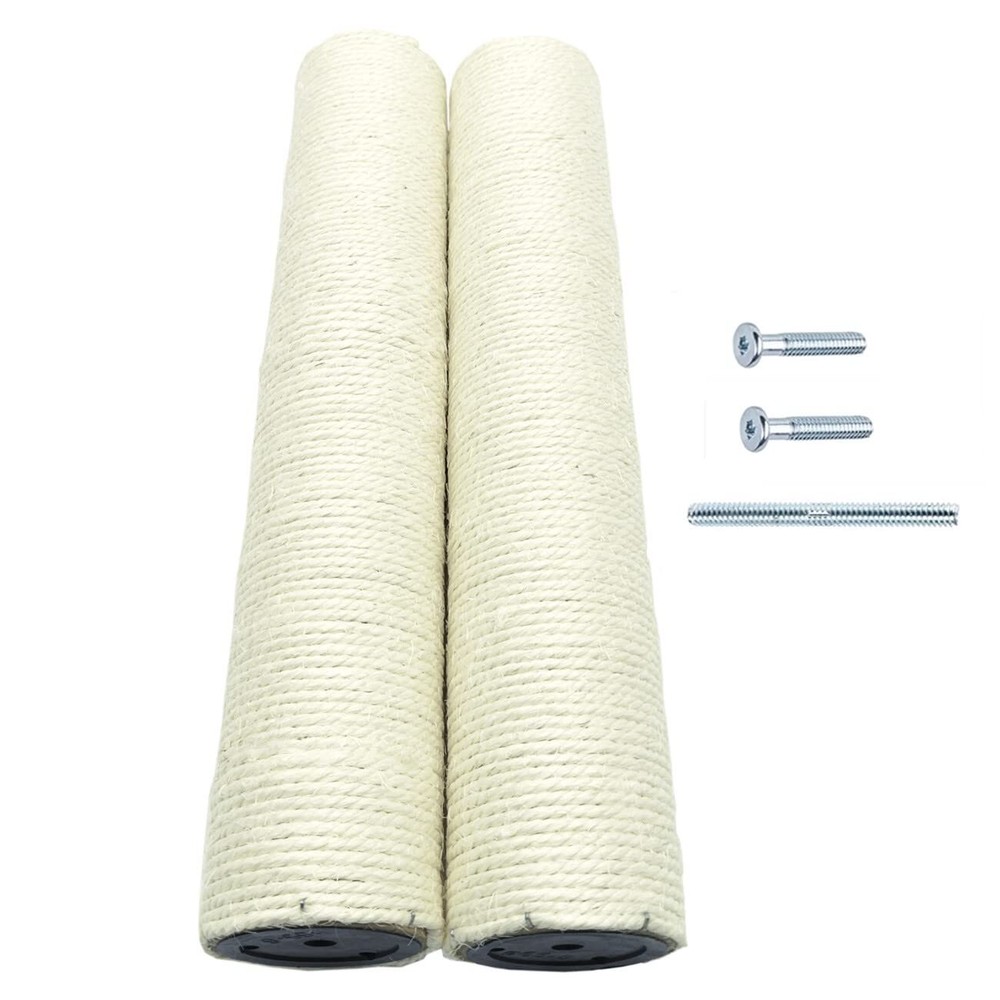 2-Pack 17.7″ L Ø 2.75″ Cat Tree Replacement Post with M8 Bolt Cat Tower Relac…