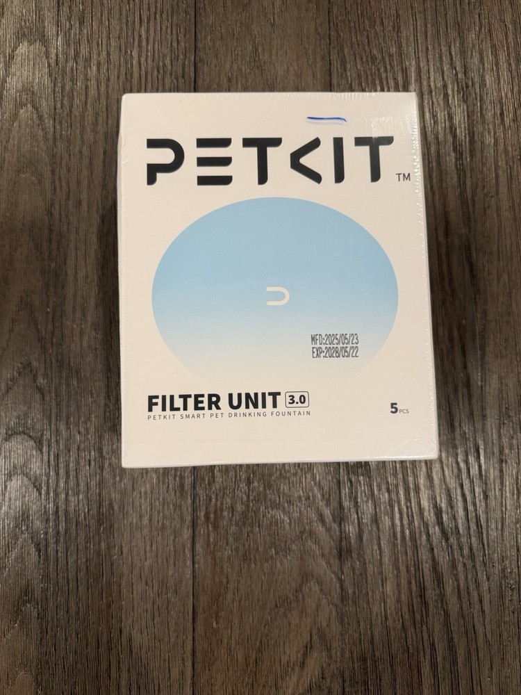 PETKIT Filter Unit 3.0 Water Fountain Replacement 5pc P4161 NEW Sealed Exp 5/28