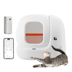 PETKIT PuraMAX Self Cleaning Cat Litter Box Automatic 76L with Trash Bags & Mat