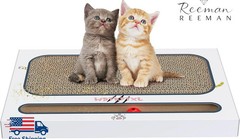 Scratch Pad Cat Scratcher Cardboard with Catnip Reversible Scratcher Pads 4 Pcs