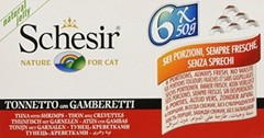 Schesir Cat Tuna & Shrimp Multi Pack (50gx6 pack) None From Japan