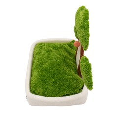 23.6” Green Tree Cat Bed Cat Cozy Condo with Scratching Post Padded Bed