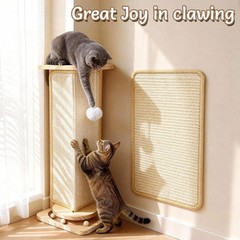 Cat Scratcher Set – Cat Scratching Post with Cat Toy and Cat Scratching Board