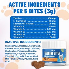 Healthy Cat Treats – Taurine Bites for Vital Health & Energy Production – 6.35oz