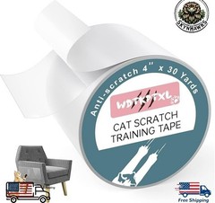 Cat Scratch Deterrent Tape 4 Inches 30 Yards Cat Anti Scratch Double Sided Tape
