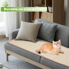 Natural Sisal Cat Scratching Mat Wall Mounted Carpet Couch 78.7×15.7 Inch
