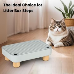 Durable Litter Box Step with Mesh Catcher – Perfect for Small & Elderly Cats