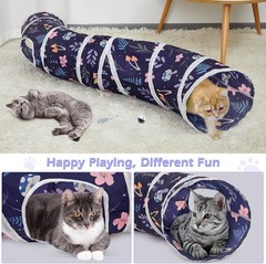 Portable S-Shape Cat Tunnel – Safe Play Space for Kittens & Small Breeds