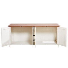 Contemporary Cat Litter Box Cabinet 47.2in Two Entry Points