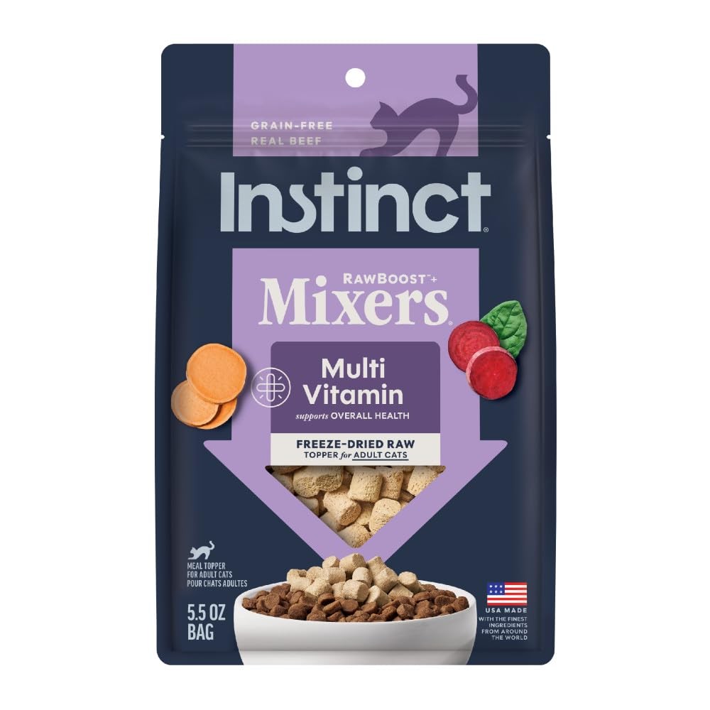 Instinct Freeze Dried Mixers, Cat Food 5.5 Ounce (Pack of 1), Multivitamin