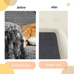 4 Pcs 11.8″x11.8″Cat Scratch Furniture 2Pcs Light Grey + Dark Gray