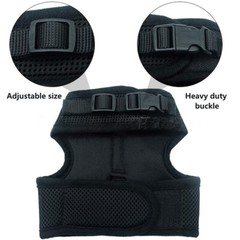 Cat Dog Pet Harness with Leash Adjustable Control Soft Mesh Reflective S M L XL