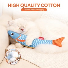LIFLIX 3PCS Catnip Toys for Cats, 10.04×2.56×1.77 inches, Blue&Orange&Pink