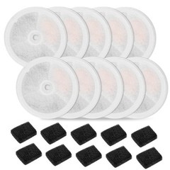 10 Pack Upgraded Filter Unit 3.0 Pet Cat Water Fountain Filters Fit for E ver…