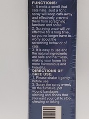 Yegbong Naturally Train Your Cats From Scratching Your Furniture Naturally Spray