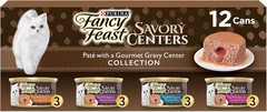 (2 pack) Purina Fancy Feast Savory Centers Wet Cat Food Pate Variety Pack