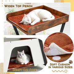 72.3 Wood Cat Tower with Removable Washable Cushions