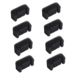 8 Pack Black Cat Fountain Filter Sponges for Stainless Steel Pet Fountain