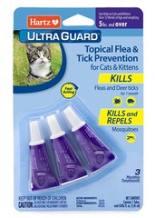 Hartz UltraGuard Topical Flea & Tick Cats and Kittens 5 lbs over, Cat