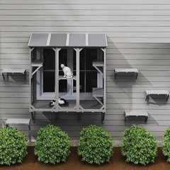 Petscosset Cat Catio Expandable Window Box Enclosure for Multiple Indoor Cats
