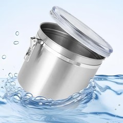 160oz Stainless Steel Airtight Canister with Clear Lid for Kitchen Storage |