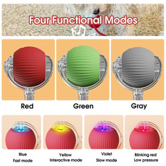 Automatic Rolling Ball Smart Cat Dog Toy Electric Pet Self-moving Kitten lot