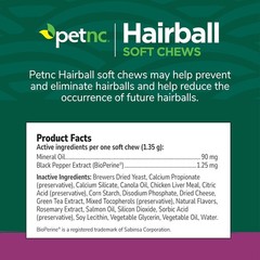 Hairball Soft Chews for Cats 90 Count Chicken Cheese Flavor Digestive Health