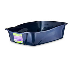 Vibrant Life Large Open Cat Litter Box, Durable Easy-Clean Design