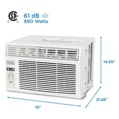 BLACK+DECKER Window Air Conditioner 10000 BTU, AC Window Unit Cools Up to 450 Sq