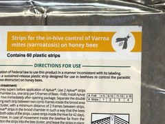 Apivar® 60 Strips for the in-hive control of Varroa mites