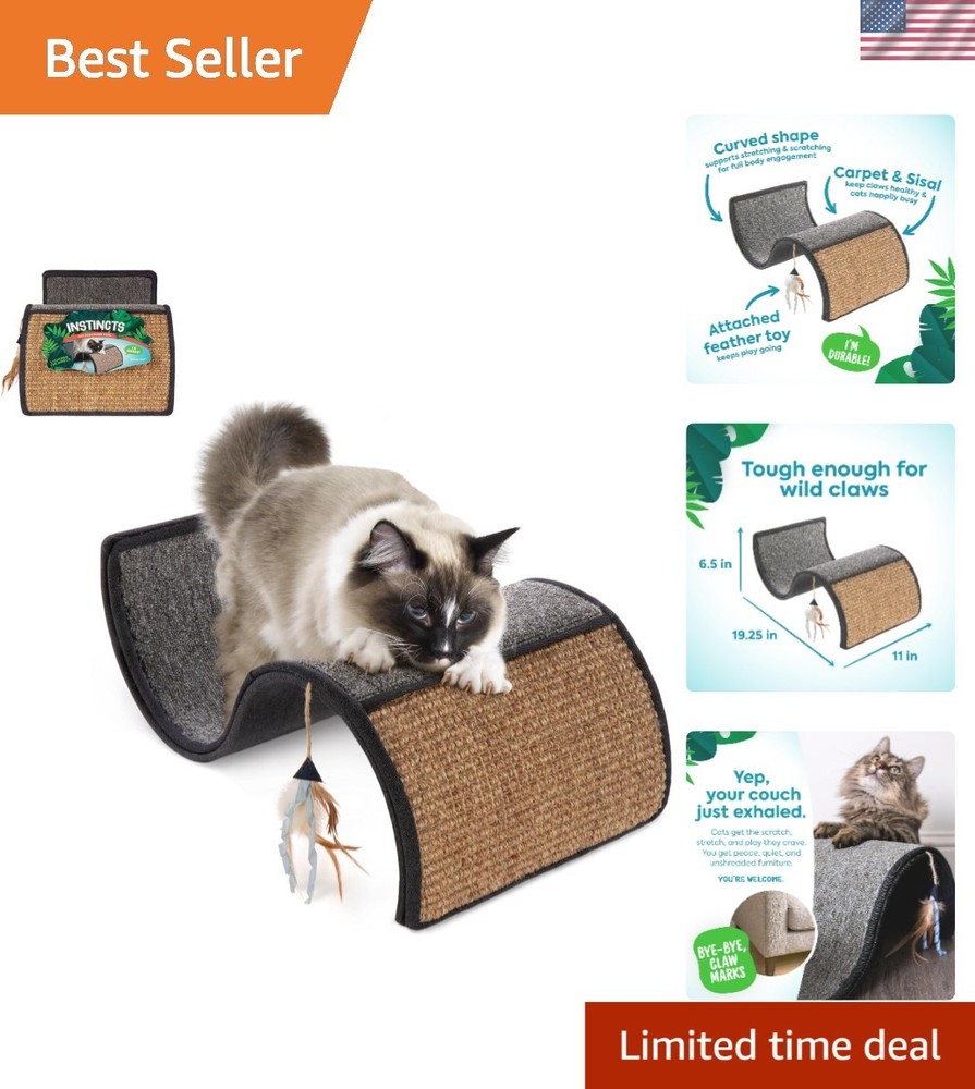 Elegant Dream Curl Carpet & Sisal Cat Scratcher for Healthy Play – All Breeds