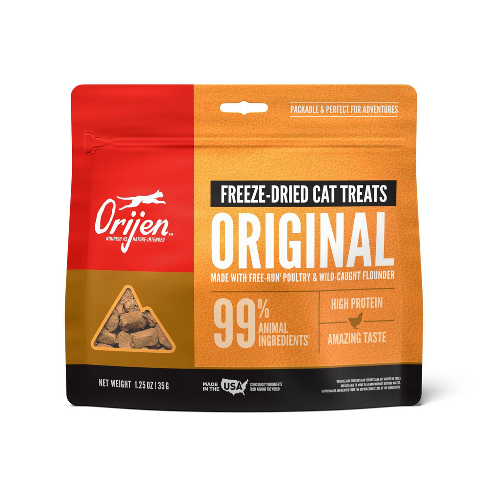 ORIJEN Freeze Dried Cat Treats Grain Free High 1.25 Ounce (Pack of 1), Blue