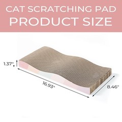 SIDAZON Cat Scratching Board cat Scratcher Cat Scratch Pad Cardboard cat scra…