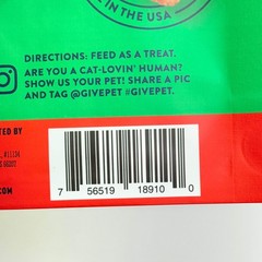 GIVEPET (3 PACK) Naughty Or Mice Salmon Premium Cat Treats 1 oz BB 08/27
