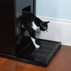 The Refined Feline Litter Catch Enclosure for the Refined Litter Box, BLACK-NEW