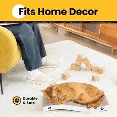 Double Sided Cat Scratcher Cardboard Scratch Pad with Catnip Included