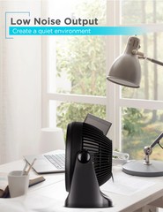 BLACK+DECKER 7-Inch Portable Turbo Fan, 3-Speed Settings, Desktop Personal Cooli