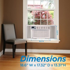 BLACK+DECKER Window Air Conditioner 10,000 BTU, AC Window Unit Cools Up to 450 S