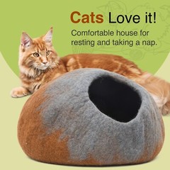 Cat Cave Bed USA SELLER Felt Cat Toy House Cave Bed/Pet house/Pet bed