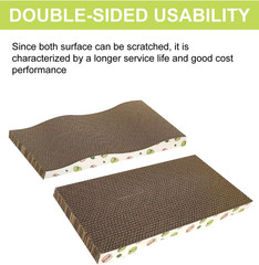 Cat Scratching Board, Corrugate Cat Scratcher for Indoor Cats with Catnip, Cat S