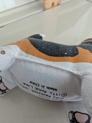 RARE Vintage 1992 Kitty Hoots KITTY REVENGE Dog Cat Toy Anne Lika Fat Cat Inc