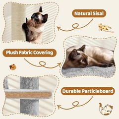 70in Multi-Level Cat Tree Tall Cat Tower Cat Furniture,Cats Activity Center,Gray