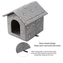 Cat Houses for Outdoor Cats, Feral Cats Dogs House, Weatherproof Warm and Insula