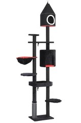 88” H Tall Gothic Cat Tree, Cat Condo, Cat Tower