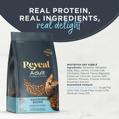Natural Dry Cat Food, Complete & Balanced Grain Free, Whitefish