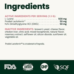VetriScience Ultimate Strength Lysine Powder Cats Kittens Immune Support