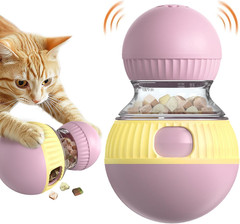 Cat Interactive Adjustable-Treat Dispensing Toys Lifelike Sandpiper Chirp Tweet