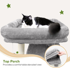 Heavy Duty Cat Tree, 70 Inch Sturdy Cat Tree for Indoor Cats Extra Large Cat Tow